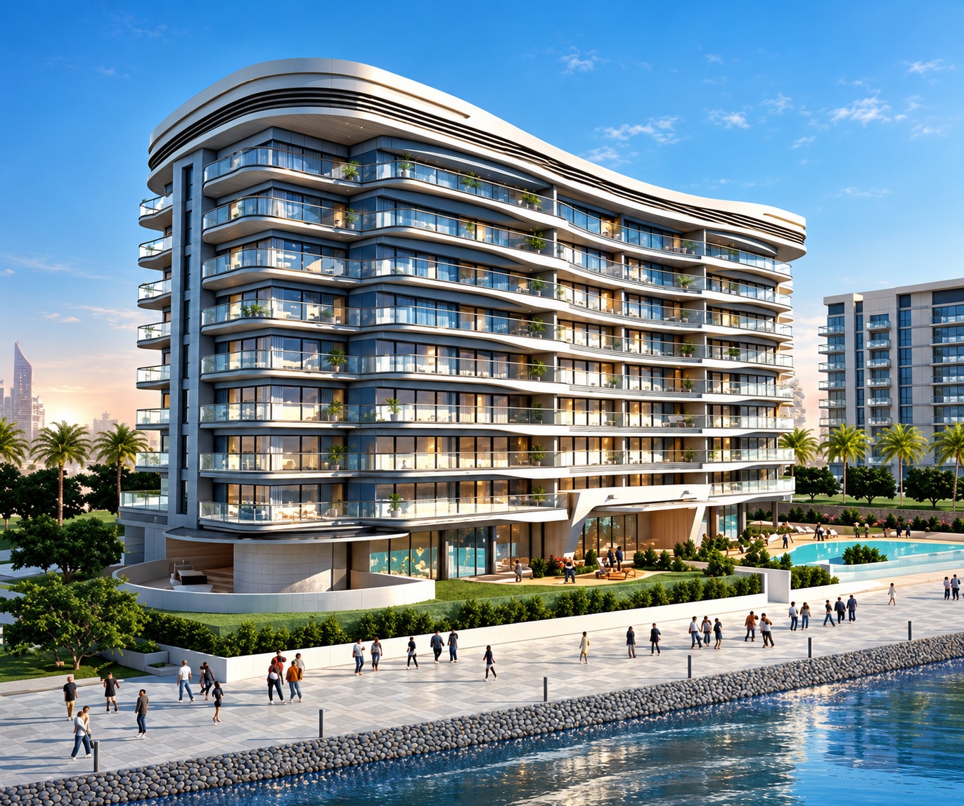 Al Raha Beach residential and commercial building